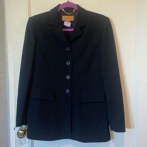 Classiques Entier Stunning Wool Blazer/Coat Black 10P